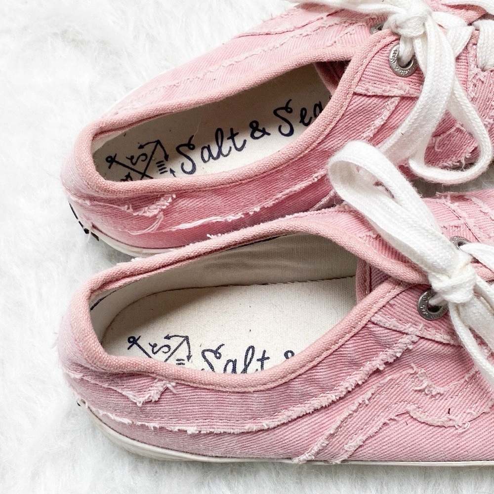 Salt & seas Casual Pink Canvas Sneakers - Picture 3 of 5